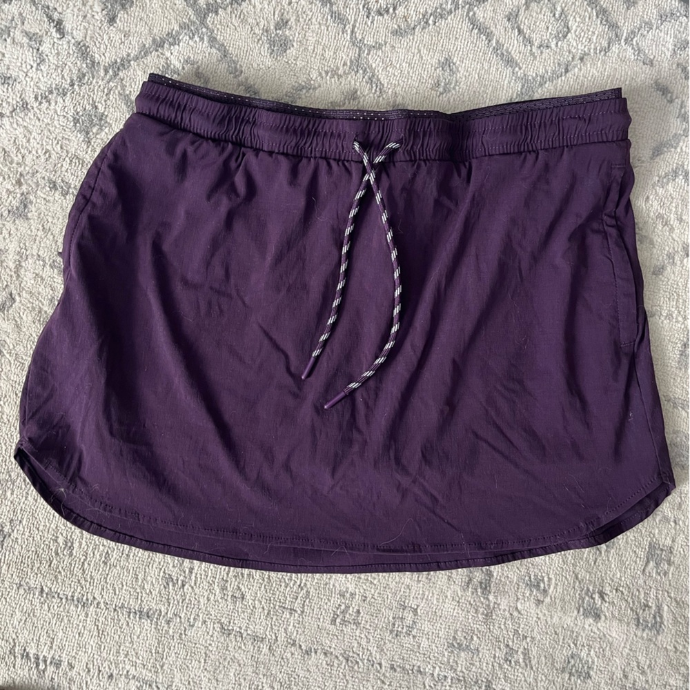 Deep purple skort with drawstring